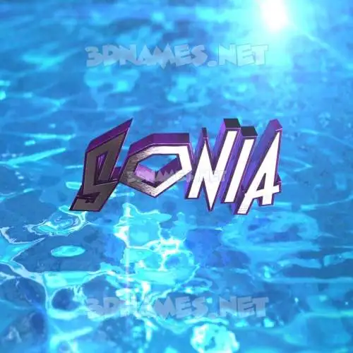 sonia in Water 2015 style - 3D name wallpaper sonia in Water 2015 style - 3D name wallpaper