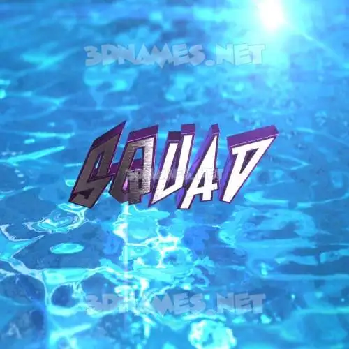 squad in Water 2015 style - 3D name wallpaper squad in Water 2015 style - 3D name wallpaper