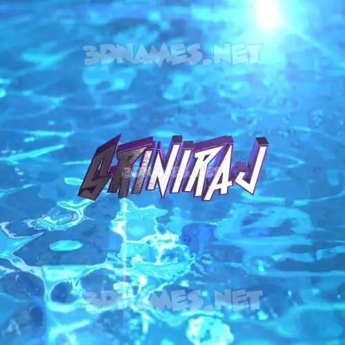 sriniraj in Water 2015 style - 3D name wallpaper