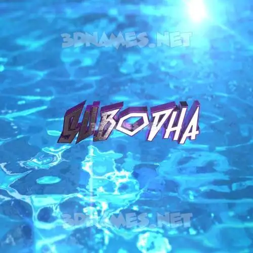subodha in Water 2015 style - 3D name wallpaper subodha in Water 2015 style - 3D name wallpaper