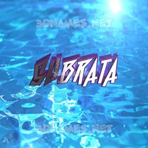 subrata in Water 2015 style - 3D name wallpaper subrata in Water 2015 style - 3D name wallpaper