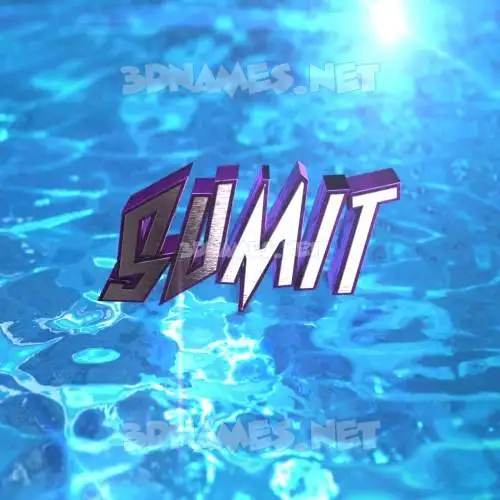 sumit in Water 2015 style - 3D name wallpaper