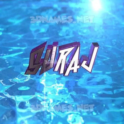 suraj in Water 2015 style - 3D name wallpaper suraj in Water 2015 style - 3D name wallpaper