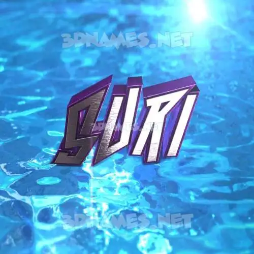 suri in Water 2015 style - 3D name wallpaper suri in Water 2015 style - 3D name wallpaper