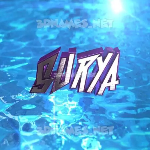 surya in Water 2015 style - 3D name wallpaper surya in Water 2015 style - 3D name wallpaper