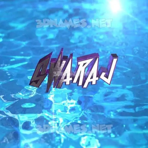 swaraj in Water 2015 style - 3D name wallpaper swaraj in Water 2015 style - 3D name wallpaper