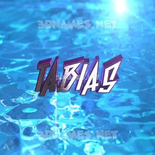 tabias in Water 2015 style - 3D name wallpaper tabias in Water 2015 style - 3D name wallpaper