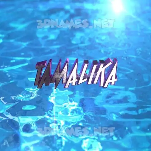 tamalika in Water 2015 style - 3D name wallpaper tamalika in Water 2015 style - 3D name wallpaper