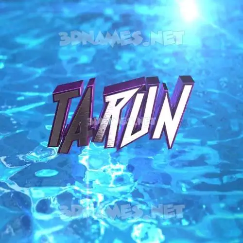 tarun in Water 2015 style - 3D name wallpaper tarun in Water 2015 style - 3D name wallpaper