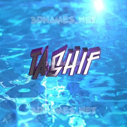 tashif in Water 2015 style - 3D name wallpaper tashif in Water 2015 style - 3D name wallpaper