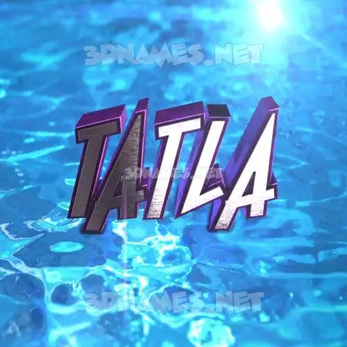 tatla in Water 2015 style - 3D name wallpaper tatla in Water 2015 style - 3D name wallpaper