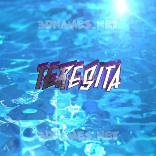 teresita in Water 2015 style - 3D name wallpaper teresita in Water 2015 style - 3D name wallpaper