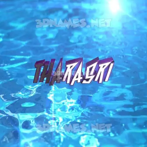 tharasri in Water 2015 style - 3D name wallpaper tharasri in Water 2015 style - 3D name wallpaper