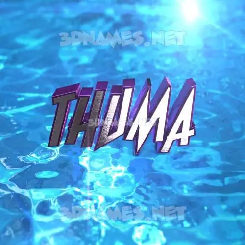 thuma in Water 2015 style - 3D name wallpaper thuma in Water 2015 style - 3D name wallpaper