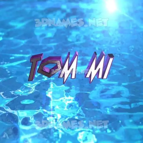 tom mi in Water 2015 style - 3D name wallpaper tom mi in Water 2015 style - 3D name wallpaper