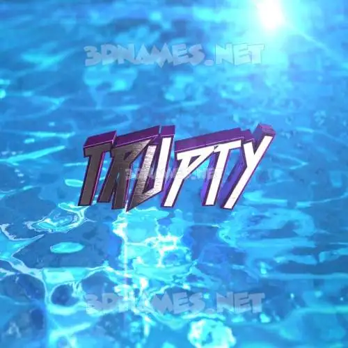trupty in Water 2015 style - 3D name wallpaper trupty in Water 2015 style - 3D name wallpaper