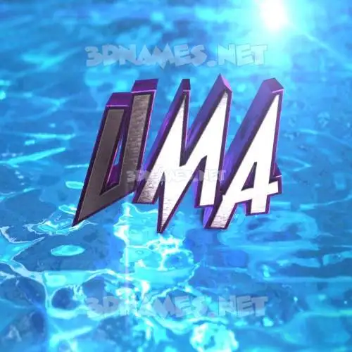 uma in Water 2015 style - 3D name wallpaper uma in Water 2015 style - 3D name wallpaper