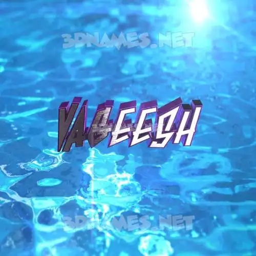 vageesh in Water 2015 style - 3D name wallpaper vageesh in Water 2015 style - 3D name wallpaper