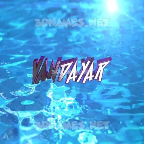 vandayar in Water 2015 style - 3D name wallpaper vandayar in Water 2015 style - 3D name wallpaper