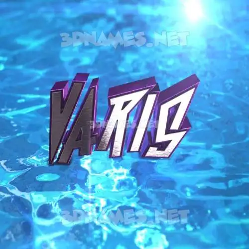 varis in Water 2015 style - 3D name wallpaper varis in Water 2015 style - 3D name wallpaper