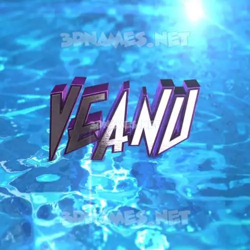 veanu in Water 2015 style - 3D name wallpaper veanu in Water 2015 style - 3D name wallpaper