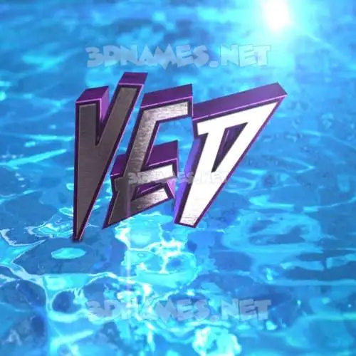 ved in Water 2015 style - 3D name wallpaper