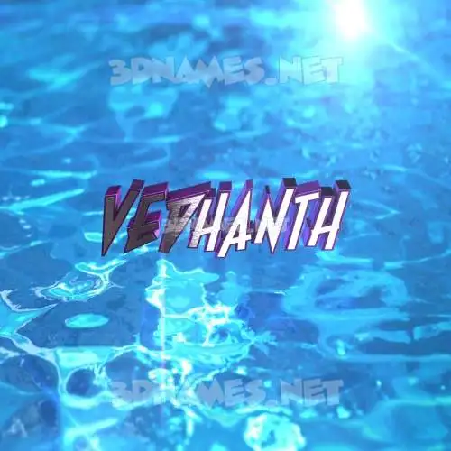vedhanth in Water 2015 style - 3D name wallpaper vedhanth in Water 2015 style - 3D name wallpaper