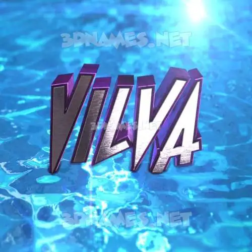 vilva in Water 2015 style - 3D name wallpaper vilva in Water 2015 style - 3D name wallpaper