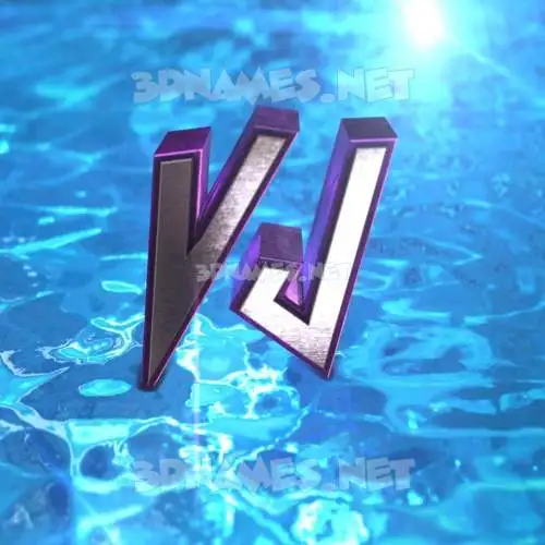 vj in Water 2015 style - 3D name wallpaper vj in Water 2015 style - 3D name wallpaper