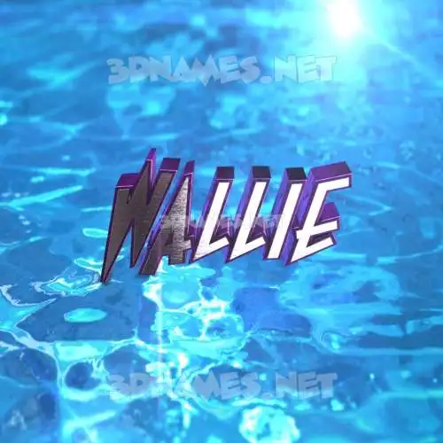 wallie in Water 2015 style - 3D name wallpaper wallie in Water 2015 style - 3D name wallpaper