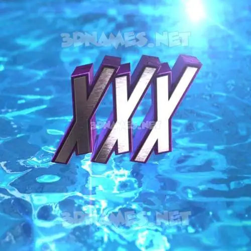 xxx in Water 2015 style - 3D name wallpaper xxx in Water 2015 style - 3D name wallpaper