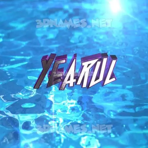 yearul in Water 2015 style - 3D name wallpaper yearul in Water 2015 style - 3D name wallpaper