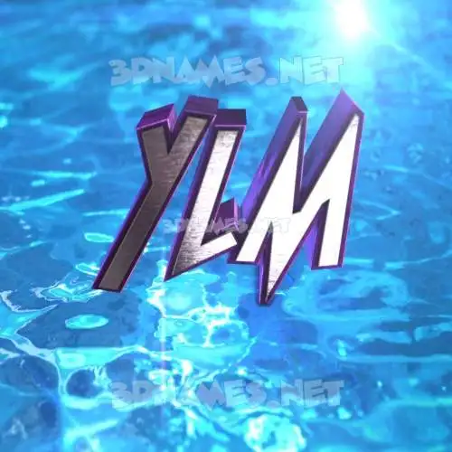 ylm in Water 2015 style - 3D name wallpaper ylm in Water 2015 style - 3D name wallpaper