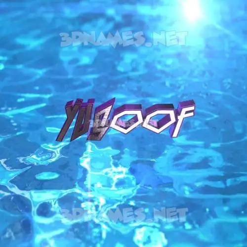 yusoof in Water 2015 style - 3D name wallpaper yusoof in Water 2015 style - 3D name wallpaper