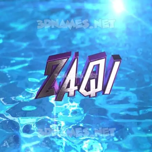 zaqi in Water 2015 style - 3D name wallpaper zaqi in Water 2015 style - 3D name wallpaper