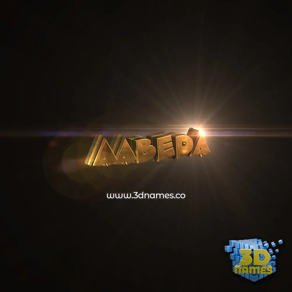 aabeda in Golden Sparkle style - 3D name wallpaper aabeda in Golden Sparkle style - 3D name wallpaper