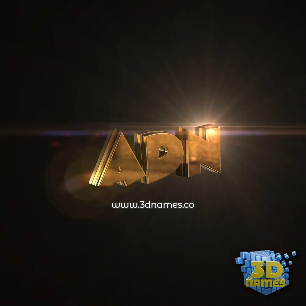 adn in Golden Sparkle style - 3D name wallpaper adn in Golden Sparkle style - 3D name wallpaper