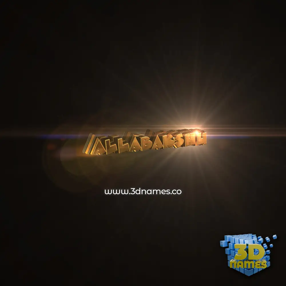 allabakshu in Golden Sparkle style - 3D name wallpaper allabakshu in Golden Sparkle style - 3D name wallpaper