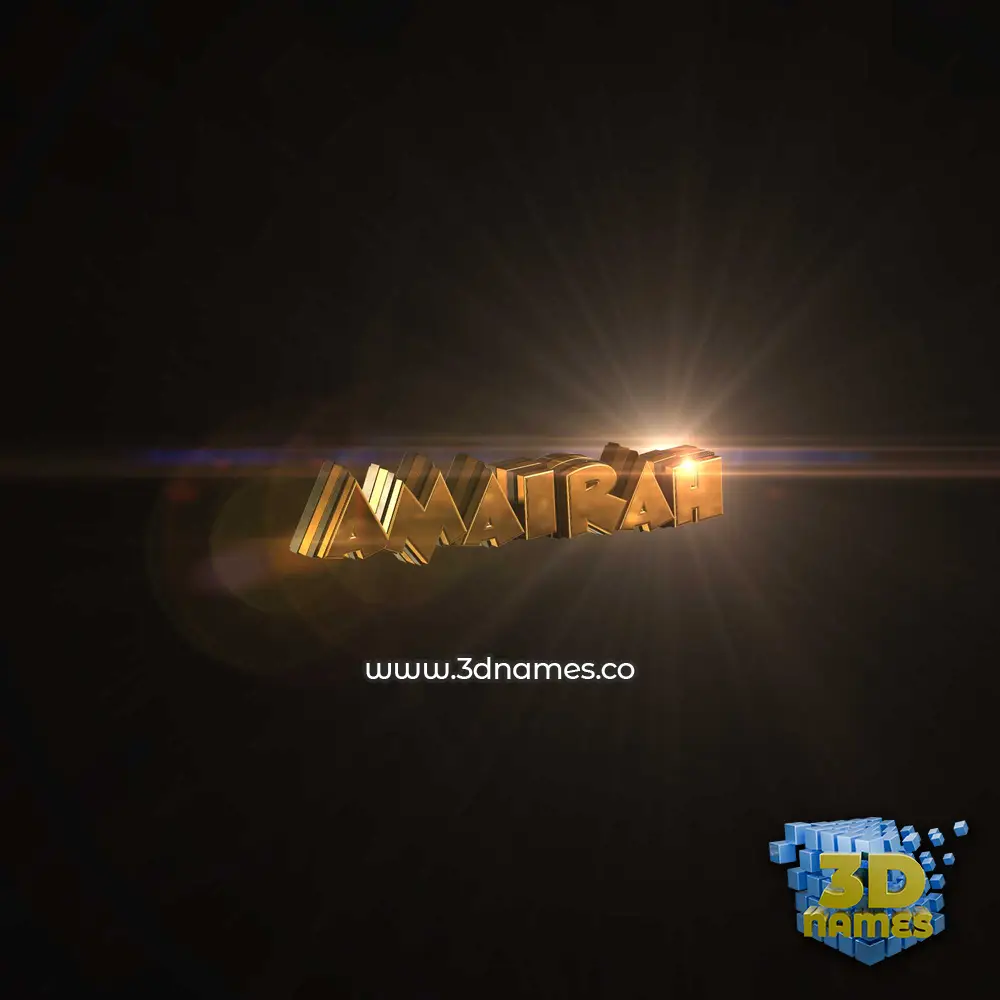 amairah in Golden Sparkle style - 3D name wallpaper amairah in Golden Sparkle style - 3D name wallpaper