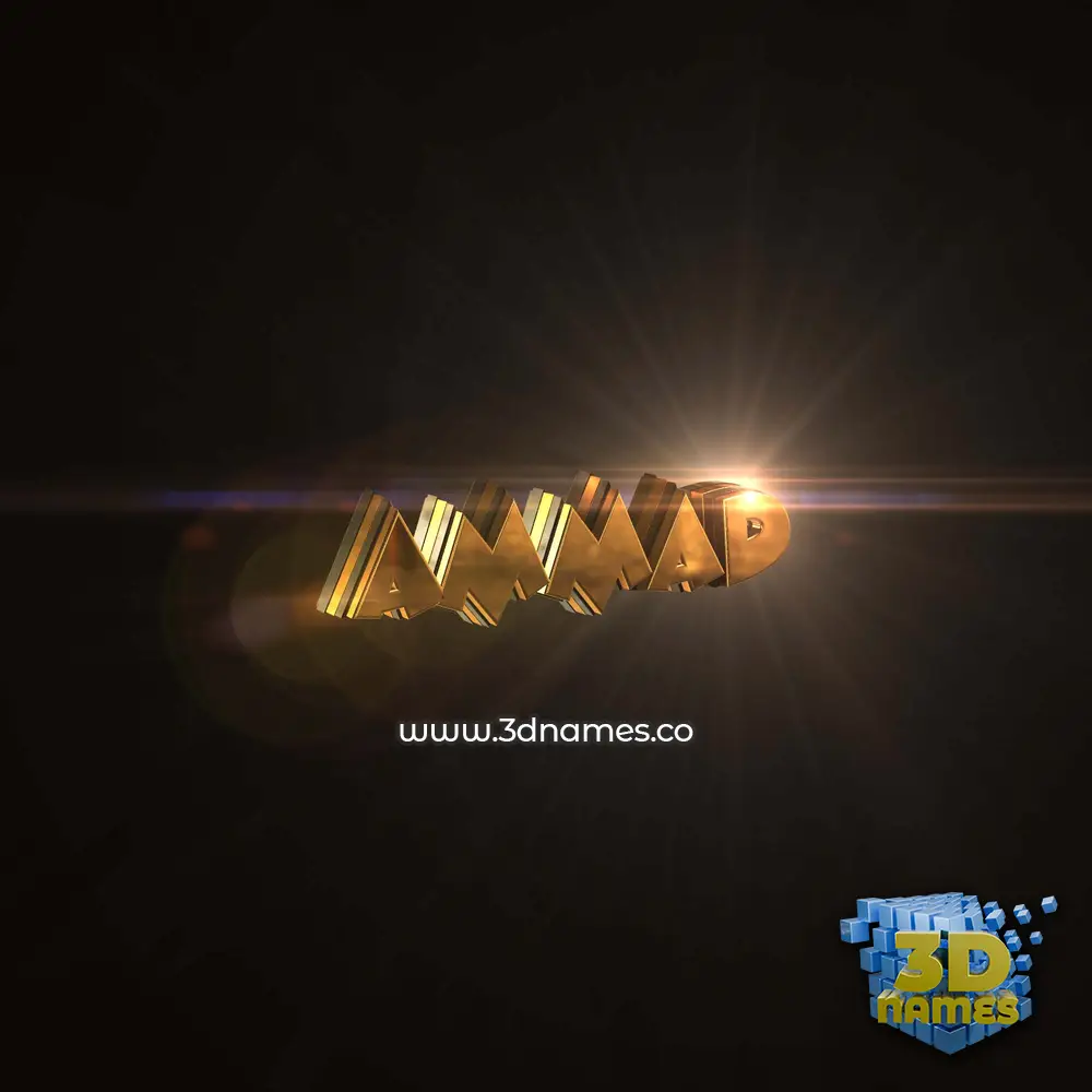 ammad in Golden Sparkle style - 3D name wallpaper ammad in Golden Sparkle style - 3D name wallpaper