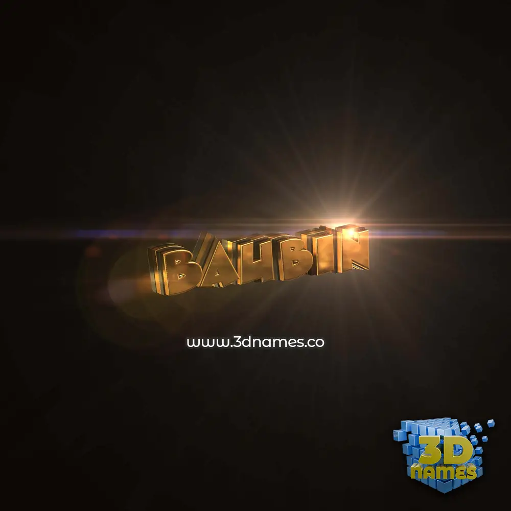 baubin in Golden Sparkle style - 3D name wallpaper baubin in Golden Sparkle style - 3D name wallpaper