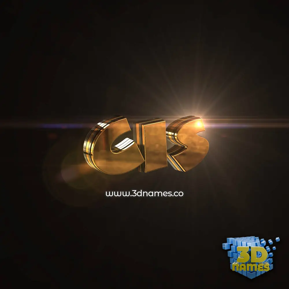 cis in Golden Sparkle style - 3D name wallpaper cis in Golden Sparkle style - 3D name wallpaper