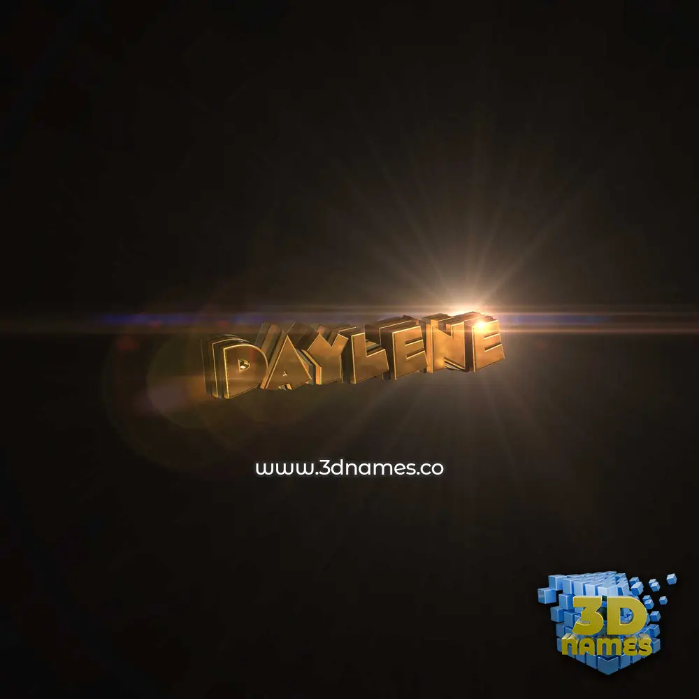 daylene in Golden Sparkle style - 3D name wallpaper daylene in Golden Sparkle style - 3D name wallpaper
