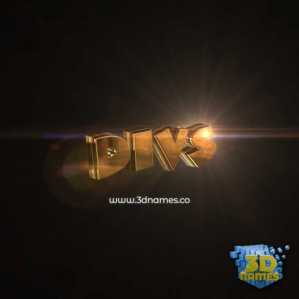 divs in Golden Sparkle style - 3D name wallpaper divs in Golden Sparkle style - 3D name wallpaper