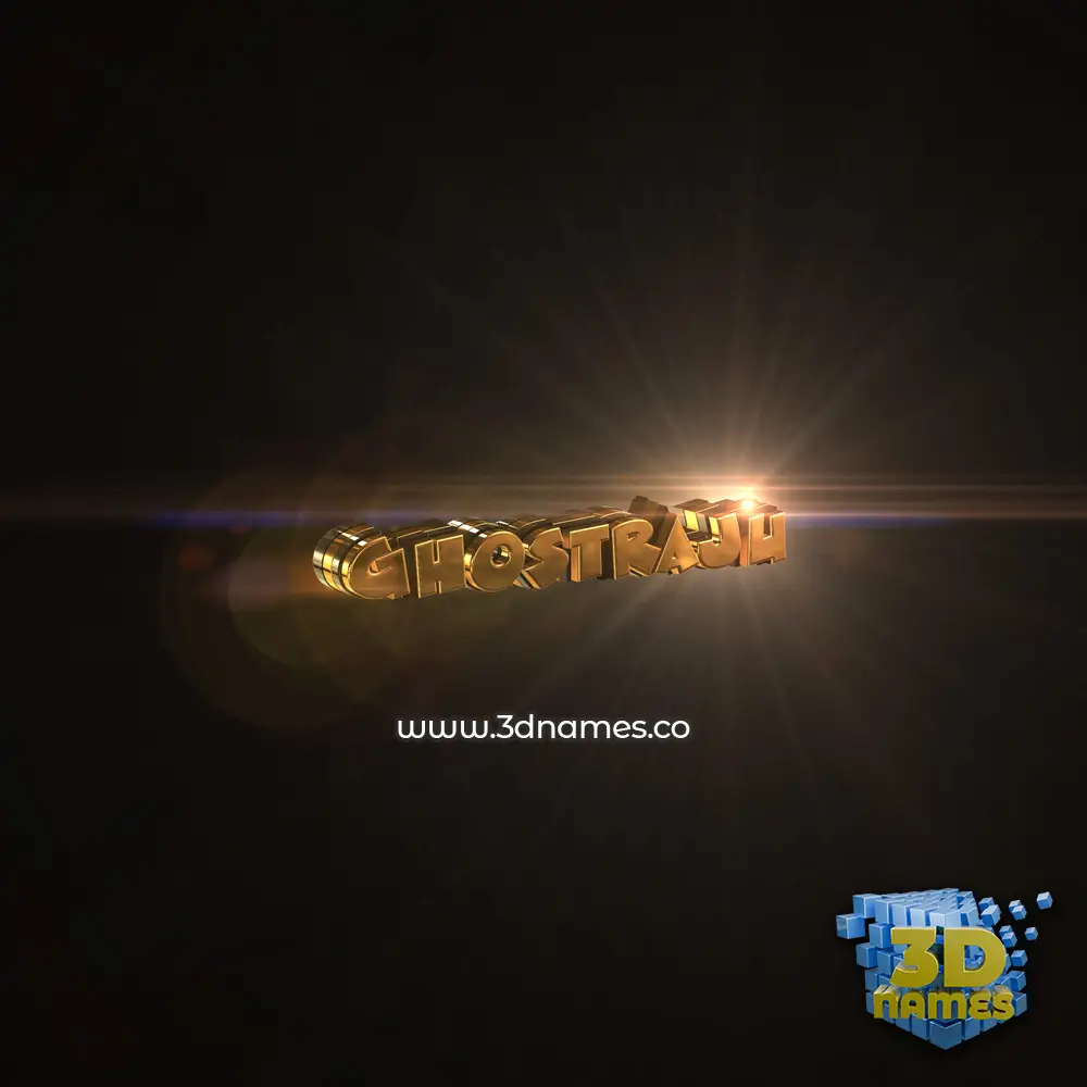 ghostraju in Golden Sparkle style - 3D name wallpaper ghostraju in Golden Sparkle style - 3D name wallpaper