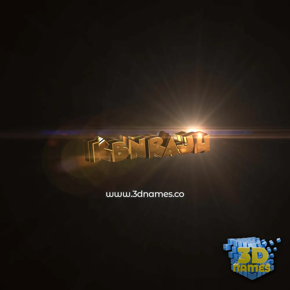 kbnraju in Golden Sparkle style - 3D name wallpaper kbnraju in Golden Sparkle style - 3D name wallpaper