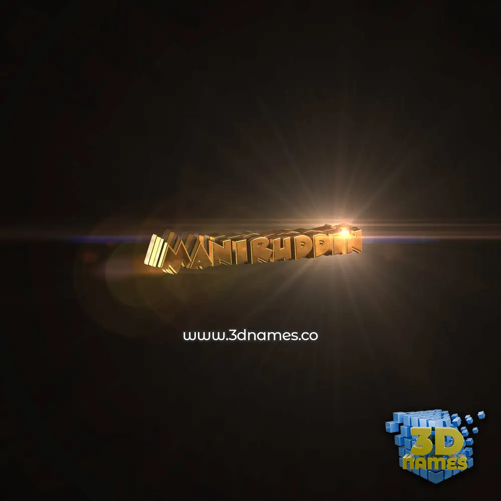 maniruddin in Golden Sparkle style - 3D name wallpaper maniruddin in Golden Sparkle style - 3D name wallpaper