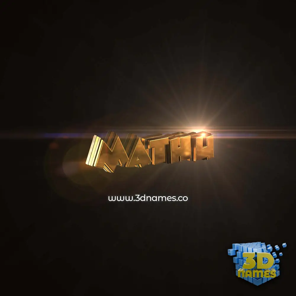 mathu in Golden Sparkle style - 3D name wallpaper mathu in Golden Sparkle style - 3D name wallpaper