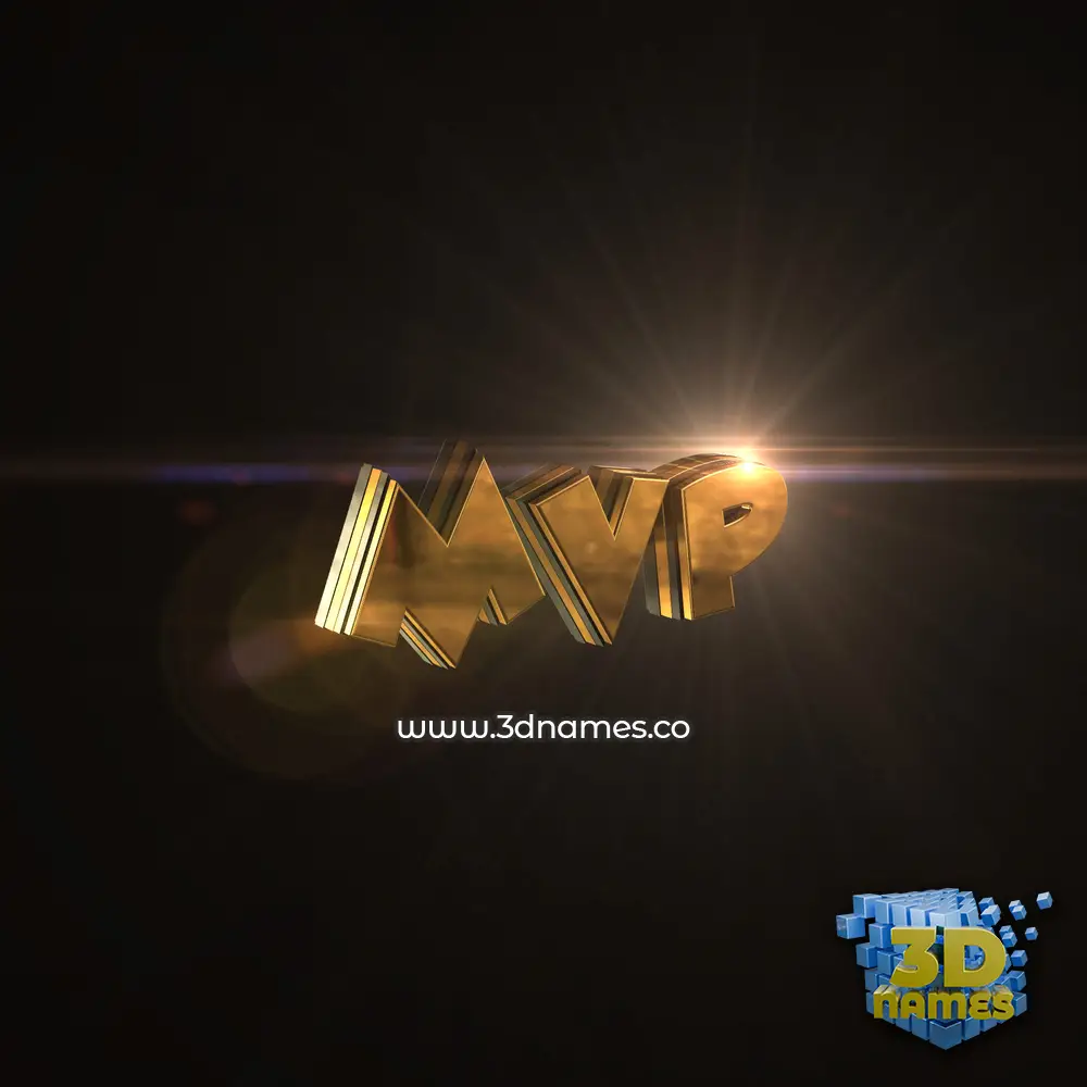 mvp in Golden Sparkle style - 3D name wallpaper mvp in Golden Sparkle style - 3D name wallpaper