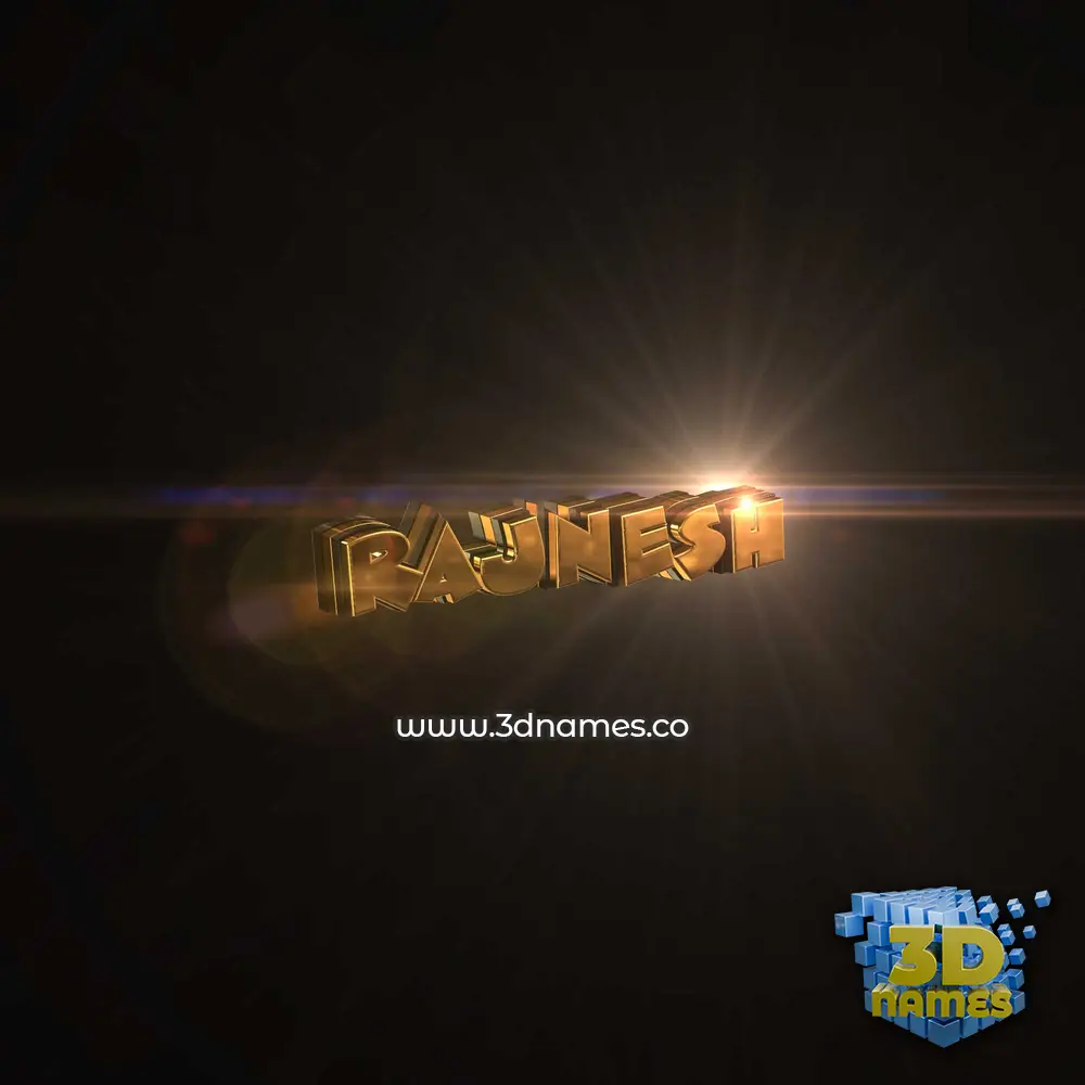 rajnesh in Golden Sparkle style - 3D name wallpaper rajnesh in Golden Sparkle style - 3D name wallpaper